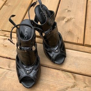 Aldo leather heels. Size 37